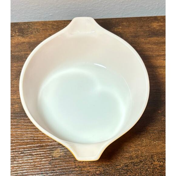 Vintage Pyrex Old Orchard 472 Orange Casserole Dish Brown 1.5 Pint Serving Bake - Picture 5 of 11